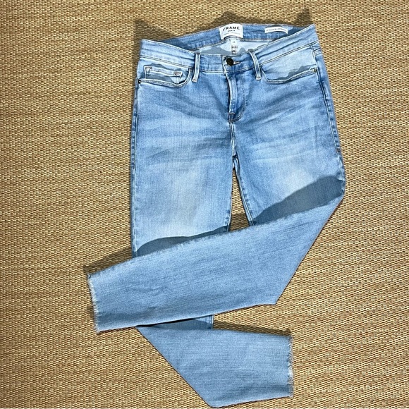 FRAME Le Skinny de Jeanne Crop Skinny Jeans Size 28 Great Condition - Picture 4 of 14